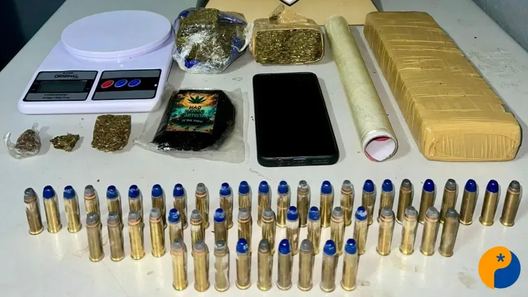 Homem é preso com drogas e munições de uso restrito no bairro Vila Garcia 