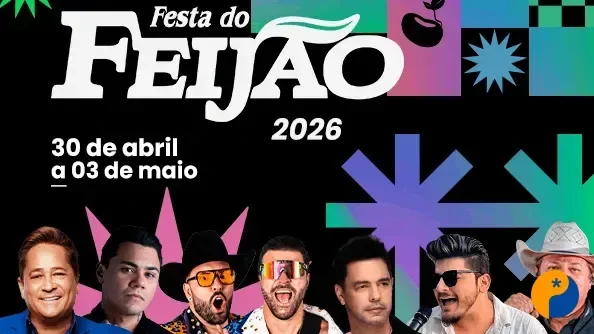 Festa do Feijão 2026 começa nesta quinta-feira em Lagoa Formosa com grandes shows e transmissão ao vivo pela NTV
