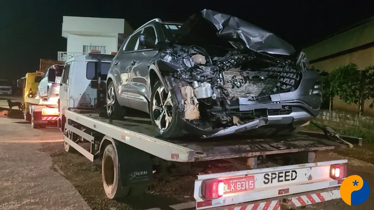 Foragido é preso após provocar acidente durante perseguição policial