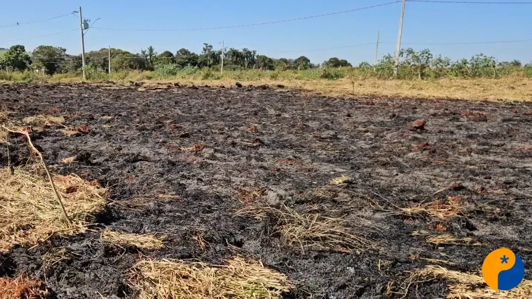 Queimada no bairro Campos Elíseos preocupa moradores e mobiliza bombeiros