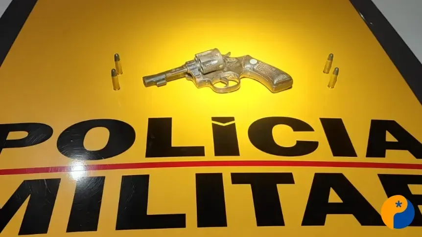 Polícia apreende revólver e casal é preso por porte ilegal de arma e embriaguez ao volante 