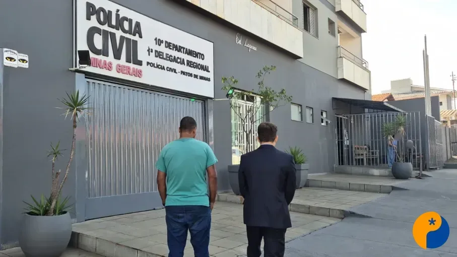 Suspeito de duplo homicídio se apresenta à Polícia Civil acompanhado de advogado em Patos de Minas 