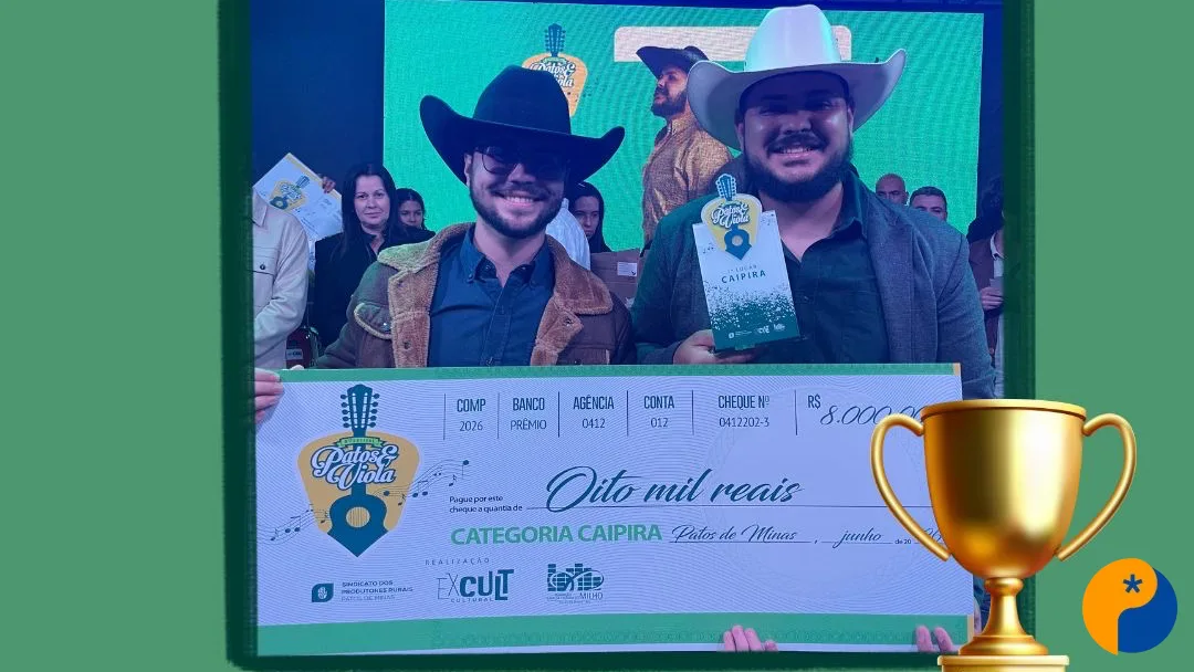 Festival Patos & Viola consagra vencedores e reforça tradição da música sertaneja na Fenamilho 2026