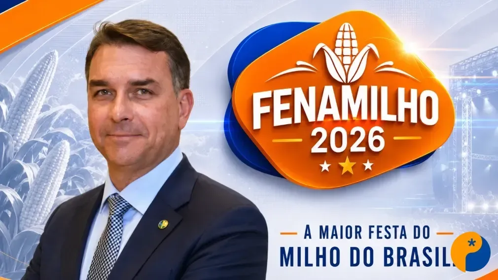 Flávio Bolsonaro visita Patos de Minas e participa da Fenamilho 2026 nesta quarta-feira 