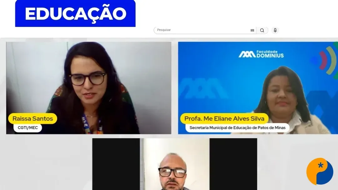 Patos de Minas representa redes municipais em webinário do MEC sobre educação digital
