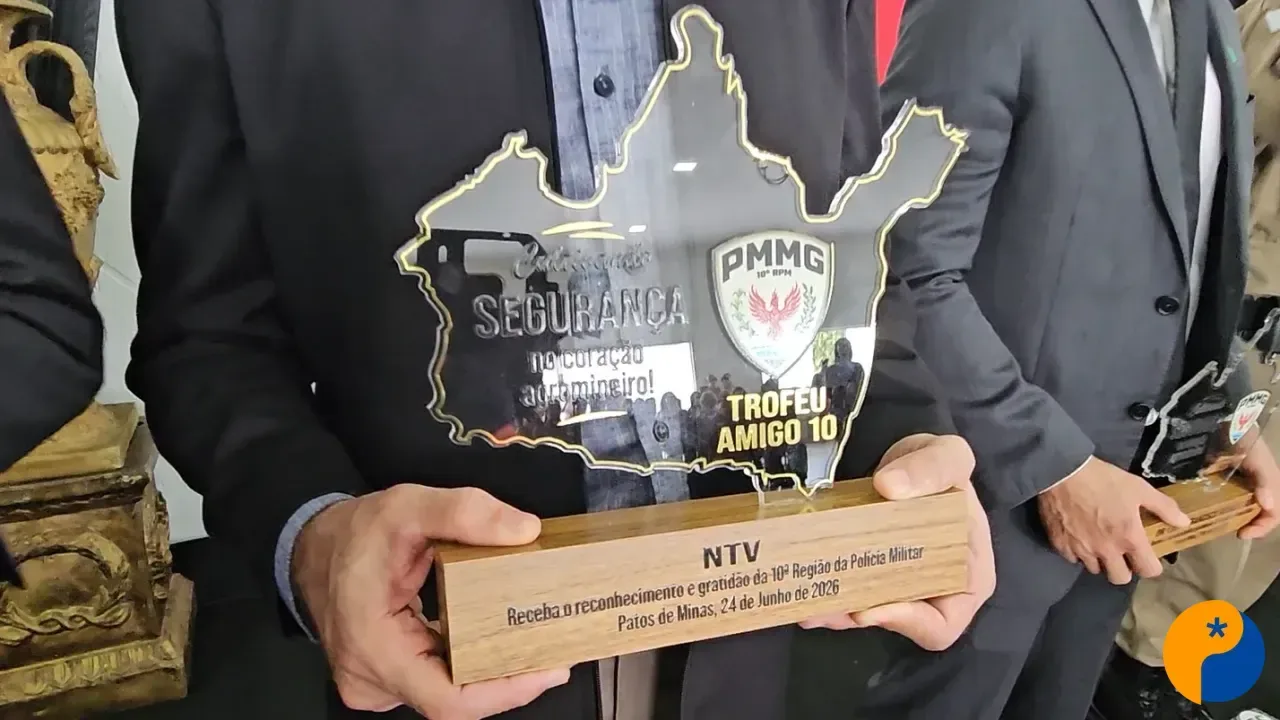 NTV, Guy Boaventura e Rodrigo Faria presidente da CDL são homenageados em solenidade da PM