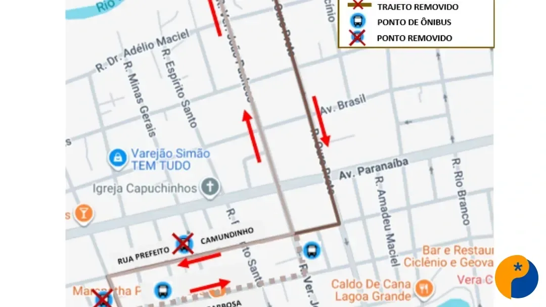 Rota 08 Rodoviária/Morada do Sol tem alteração de trajeto a partir desta quarta-feira (24)