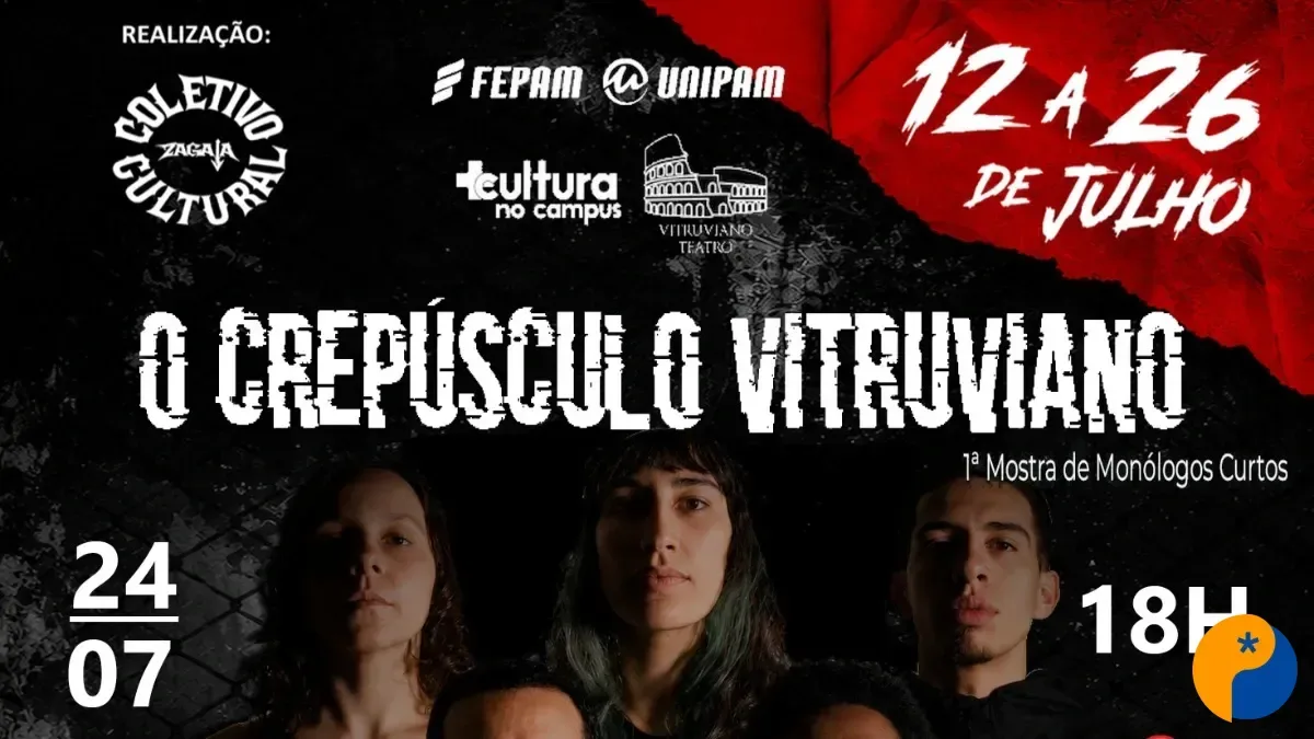 Espetáculo "O Crepúsculo Vitruviano" será apresentado na Praça CEU com entrada solidária em Patos de Minas