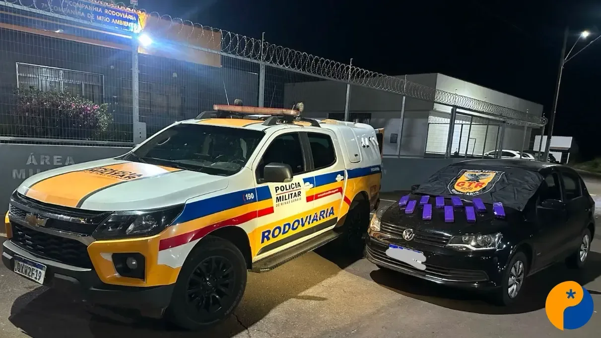 Homem é preso com 10 barras de maconha na MGC-354, em Patos de Minas