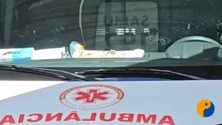 Motociclista e criança ficam feridos após acidente em rotatória da Avenida Fátima Porto