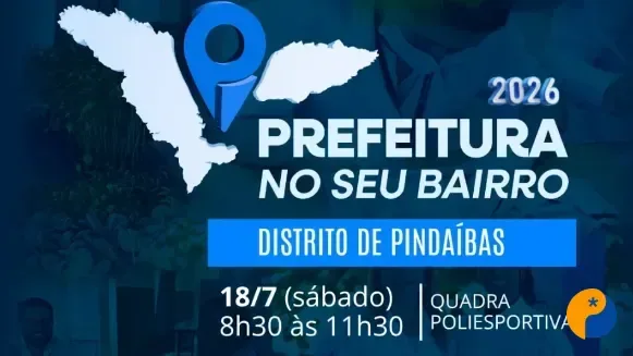 Distrito de Pindaíbas recebe nova edição do programa Prefeitura no Seu Bairro neste sábado
