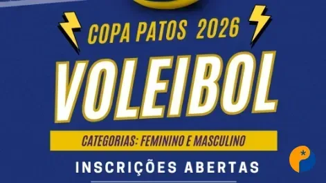 Inscrições para a Copa Patos de Voleibol estão abertas; competição terá três categorias