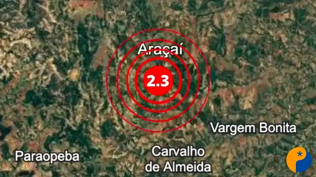 Tremor de terra de magnitude 2.3 é registrado