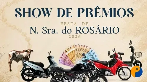 Igreja Nossa Senhora do Rosário promove Show de Prêmios para arrecadar recursos para a festa de 2026