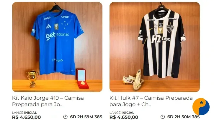 Leilão beneficente reúne itens exclusivos da final do Campeonato Mineiro 2026