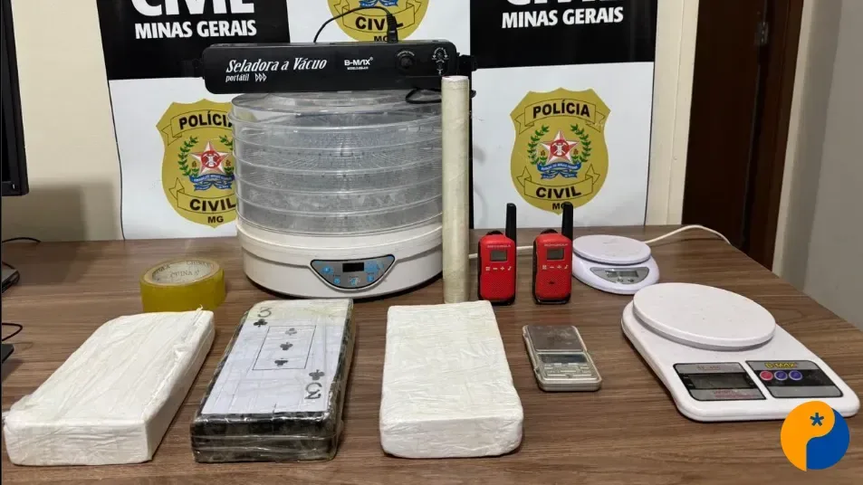 Laboratório de cocaína é descoberto e homem é preso com mais de R$ 300 mil em drogas em Araxá 