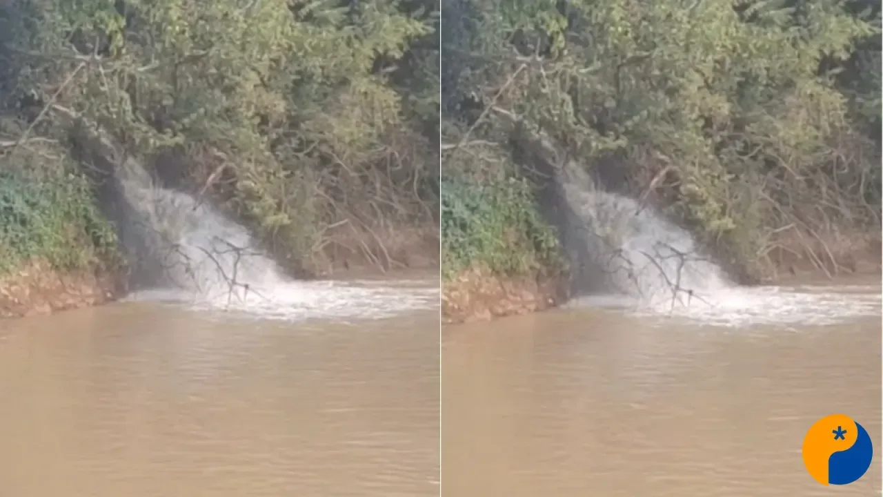 Vazamento de esgoto no Rio Paranaíba mobiliza órgãos ambientais em Patos de Minas