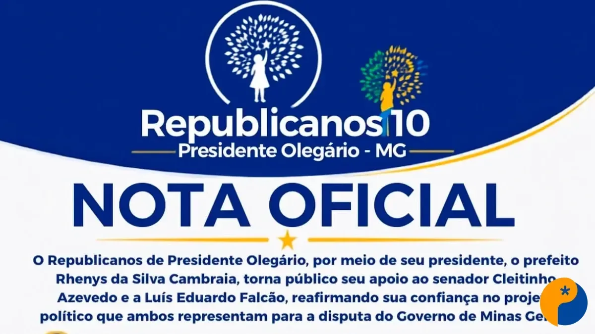 Republicanos de Presidente Olegário rompe o silêncio e manifesta apoio a Cleitinho em meio à polêmica no partido