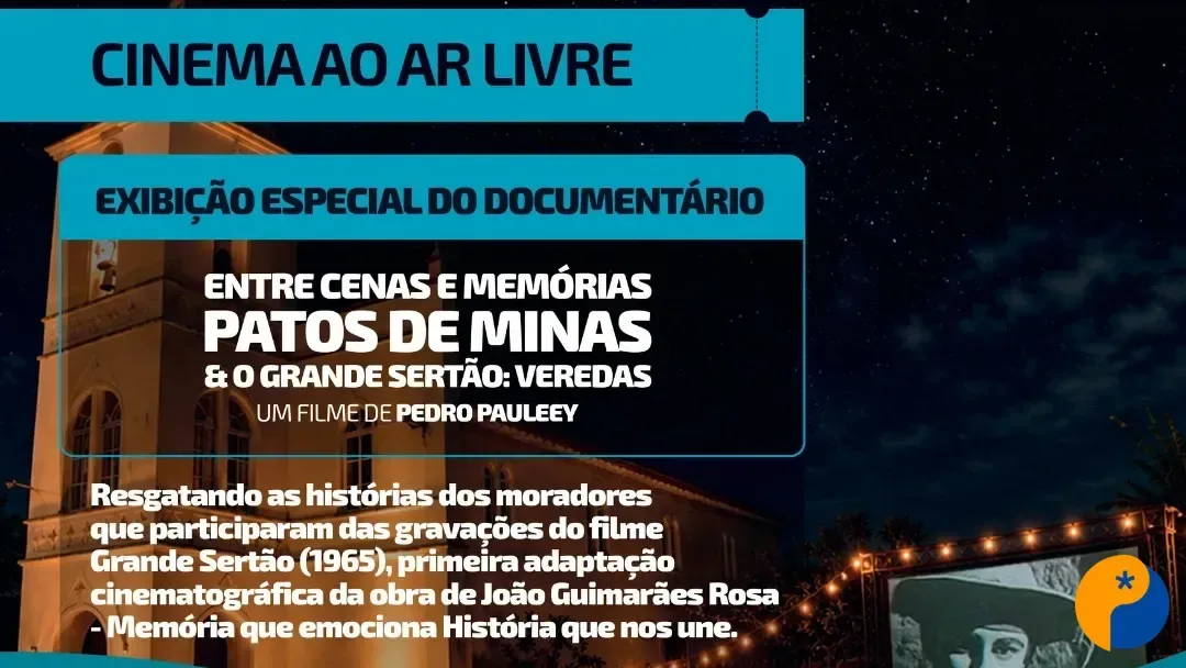 Santana de Patos recebe sessão gratuita de cinema ao ar livre com documentário sobre a história do Grande Sertão no município