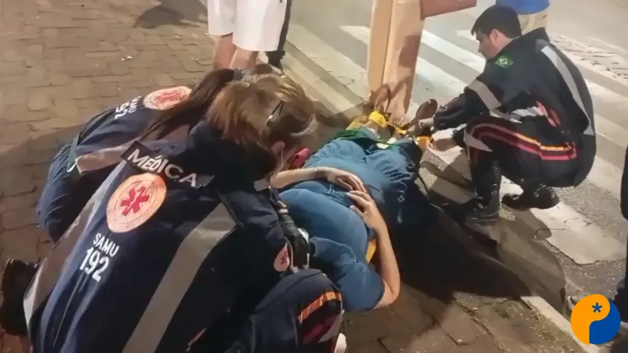 Mulher e criança ficam feridas após colisão entre motocicletas na Avenida Marabá