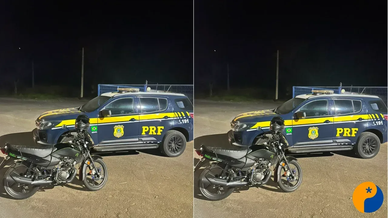 Motociclista freia ao ver PRF e acaba preso com meio quilo de crack em Patos de Minas 