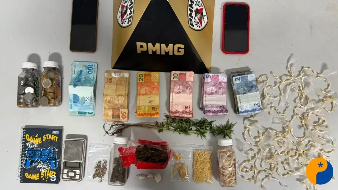 Três pessoas são presas com centenas de pedras de crack em Varjão de Minas