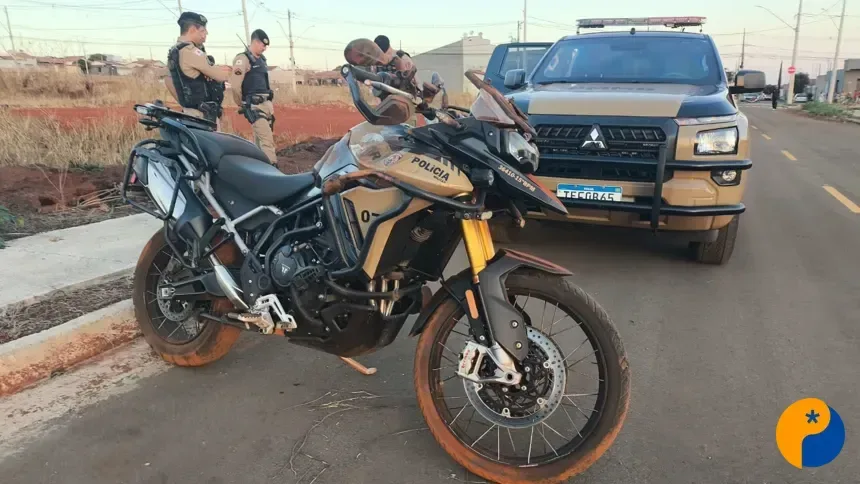 Perseguição termina com policial ferido e jovem preso por direção perigosa em Patos de Minas