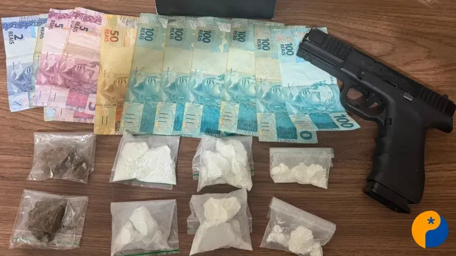 Homem é preso suspeito de vender drogas após ser flagrado pela Polícia Civil em Araxá