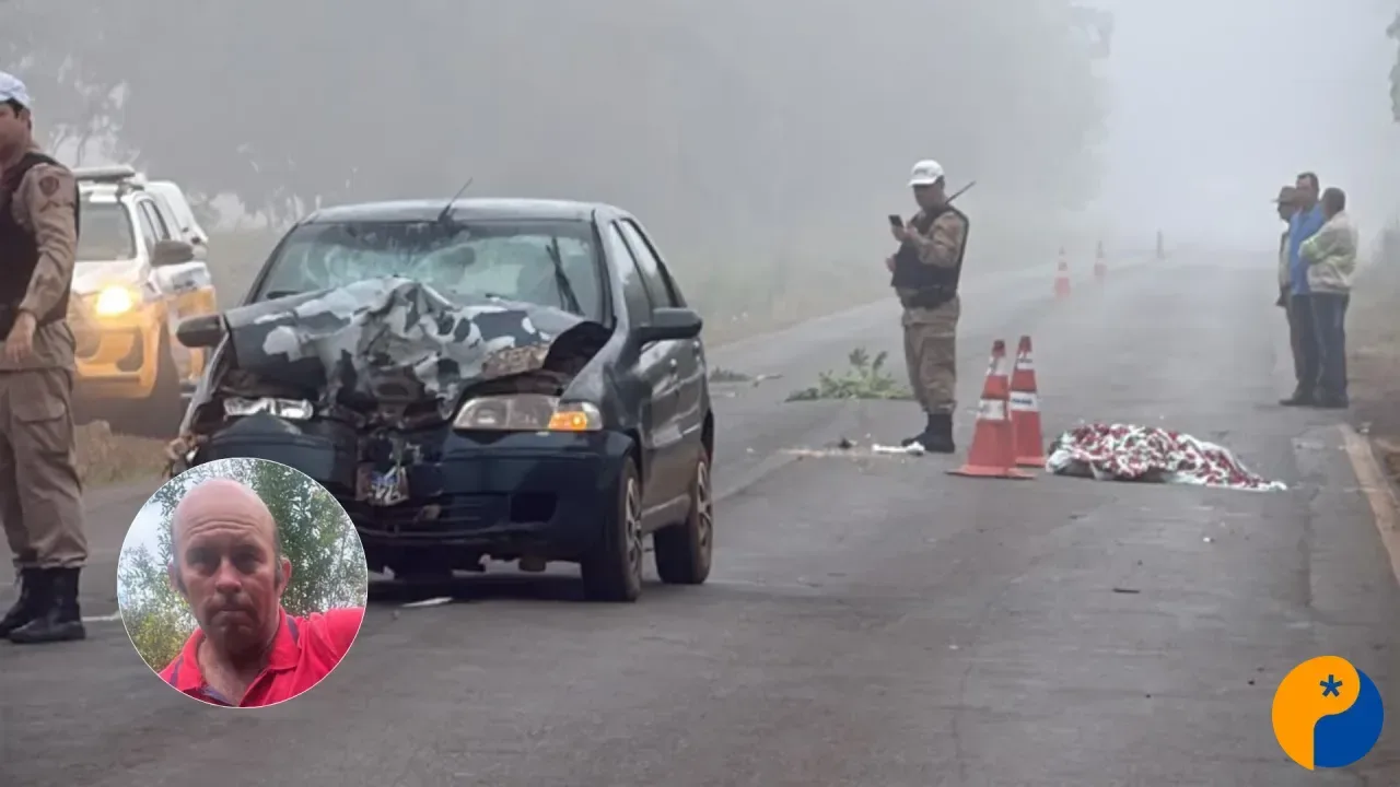 Neblina forte termina em morte de motociclista após colisão com carro na AMG-1420, em Arapuá