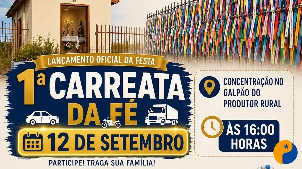 Comunidade Nossa Senhora Aparecida realiza 1° Carreata da Fé em Patos de Minas