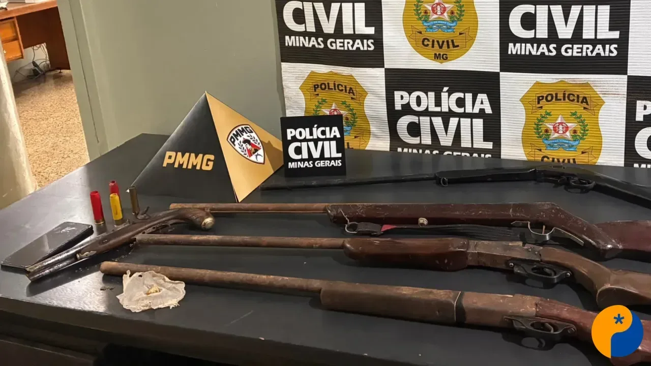 Jovem é preso por tráfico de drogas e cinco armas são apreendidas em Campos Altos