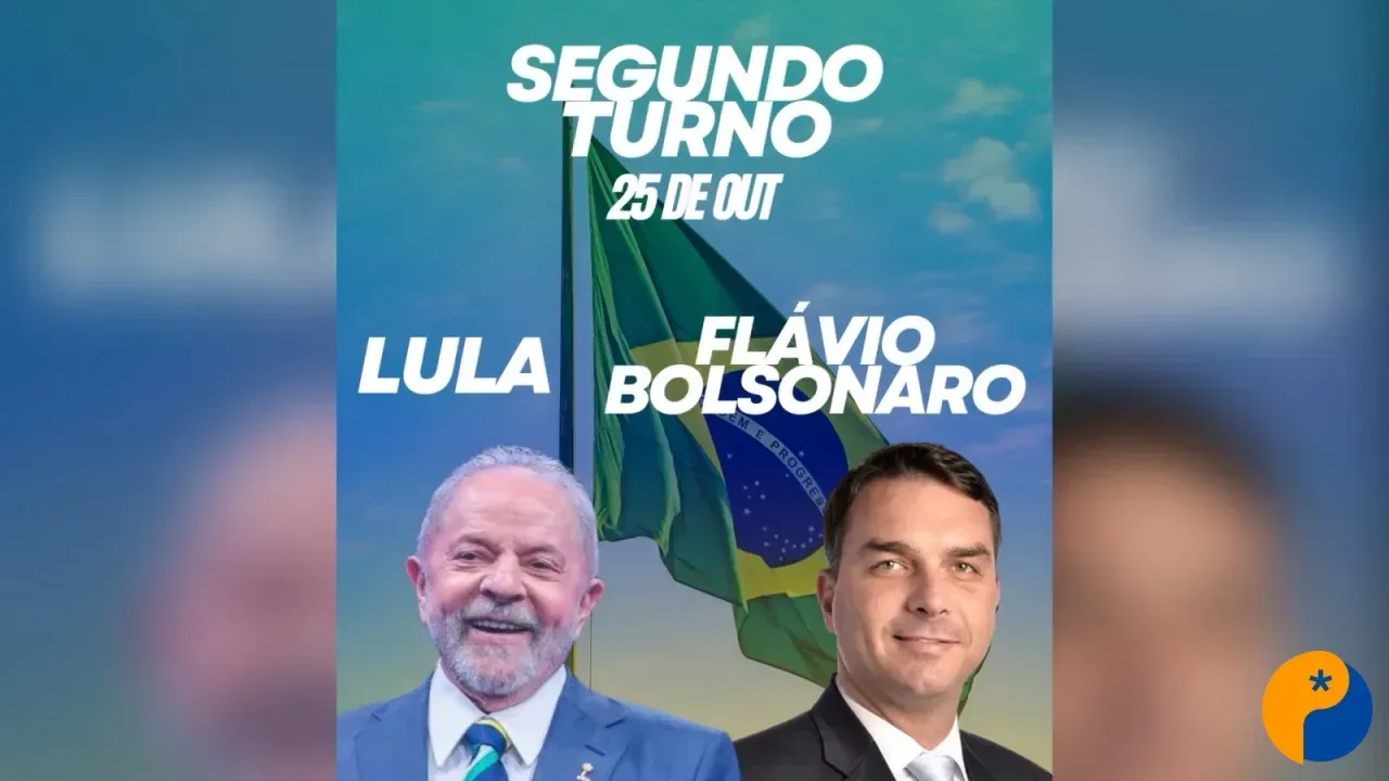 Flávio Bolsonaro e Lula avançam ao segundo turno na disputa pela Presidência 