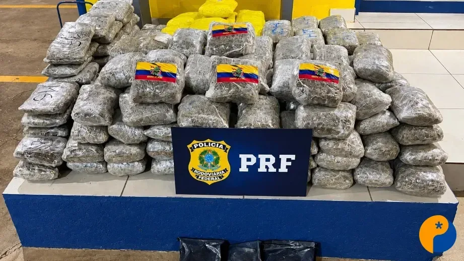 Perseguição na BR-050 termina com apreensão de mais de 130 kg de drogas e prisão de mulher 