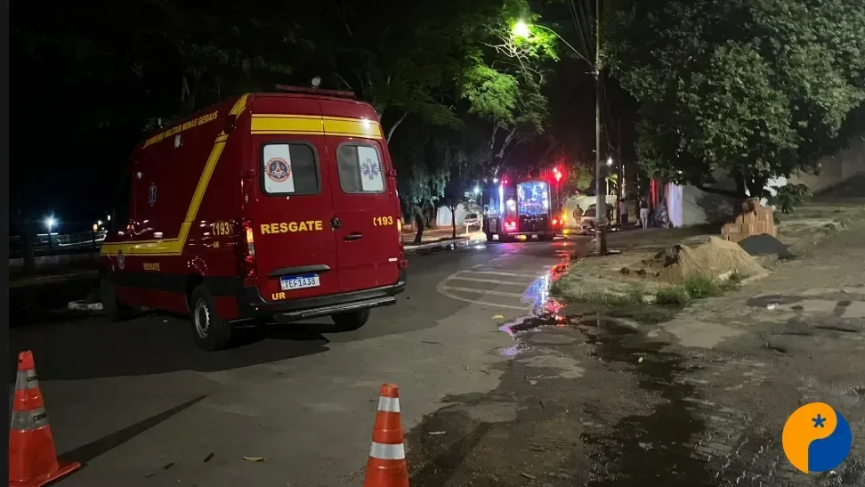 Incêndio em imóvel no bairro Cristo Redentor deixa homem com queimaduras leves