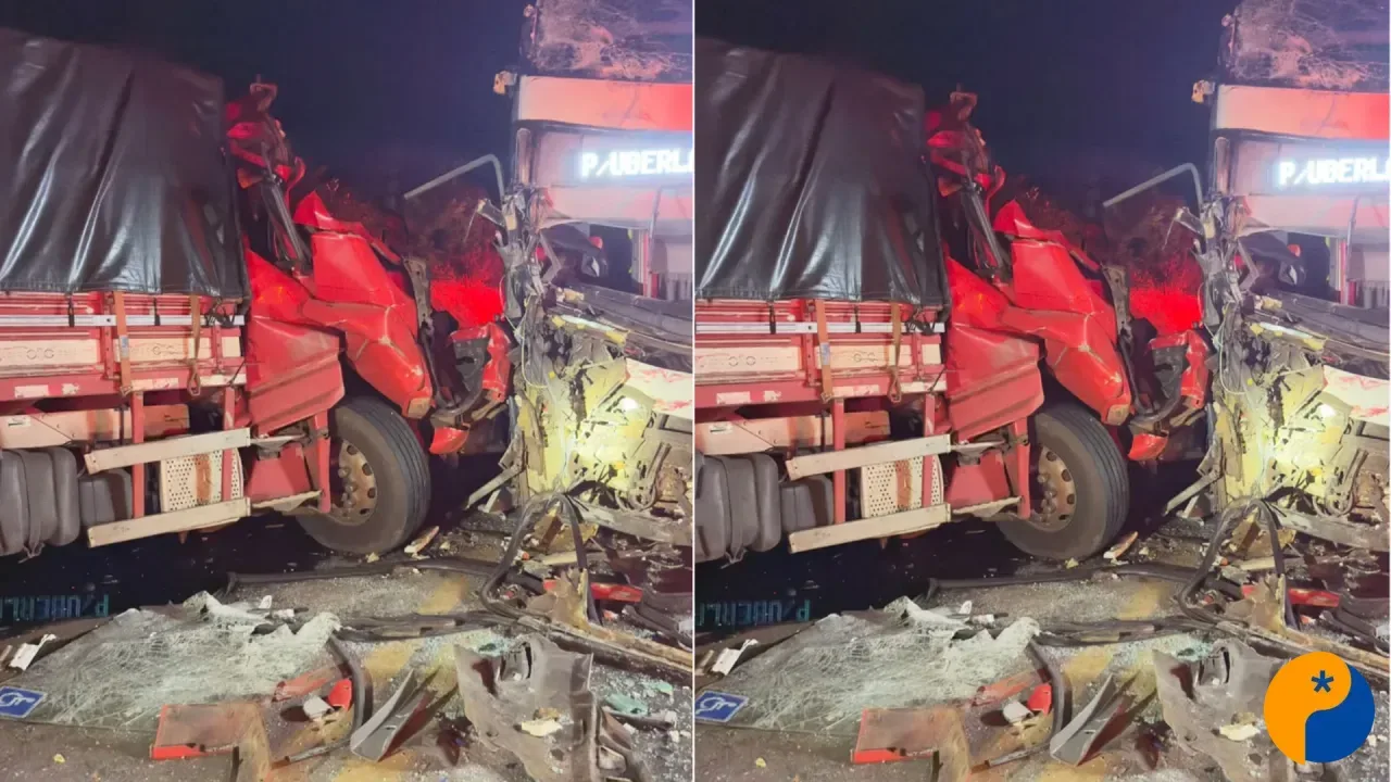Acidente entre caminhão e ônibus deixa nove pessoas feridas na BR-365, em Varjão de Minas