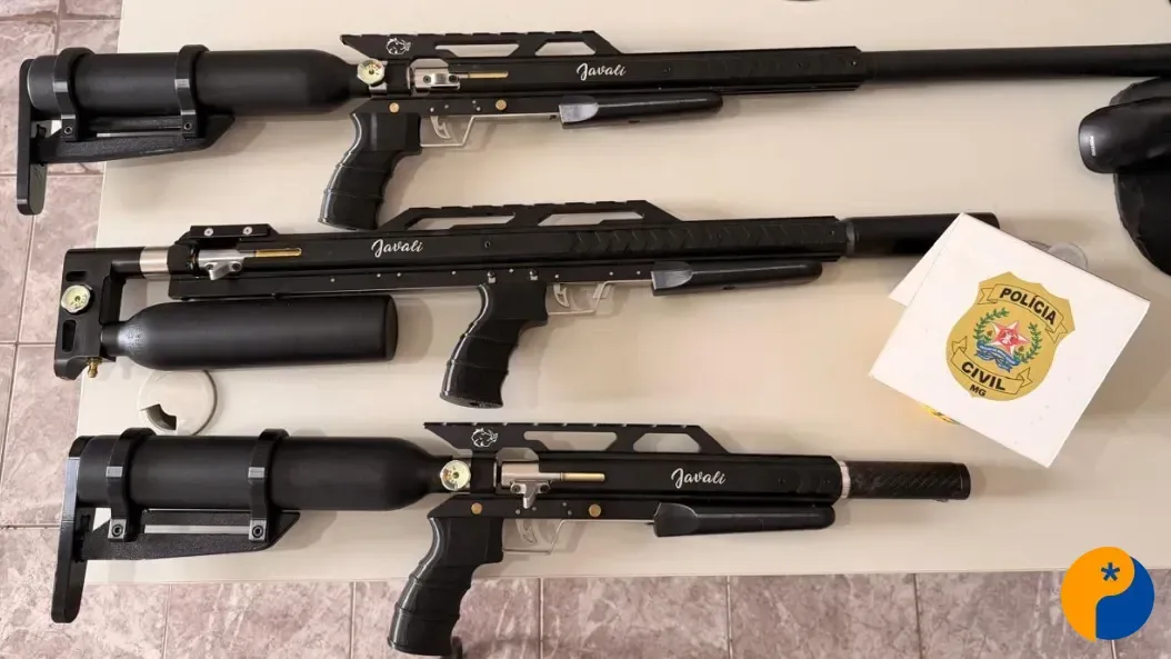 Esquema de desvio de armas e falsificação de notas fiscais é descoberto em Patos de Minas